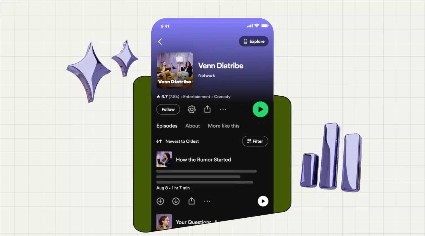 Spotify: Show Page